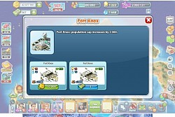 Construction of Fort Knox begins with acquisition of necessary materials. Population Cap : 2000.