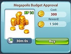 Contract - Megapolis Budget Approval